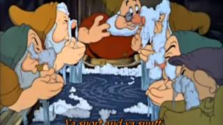 Snow White  Bluddle Uddle Um Dum The dwarves washing song [upl. by Nnylyrehc846]