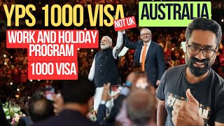 Happy News YPS 1000 Visa Australia 🇦🇺Work and Holiday program for india 202425 Ballot System Aus [upl. by Chara]