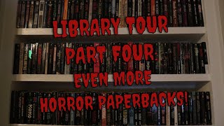 Library Tour Part 4 Even More Horror Paperbacks [upl. by Etnuhs]