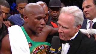 Mayweather Ortiz Post Fight Interview [upl. by Noyk]