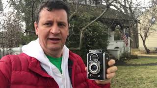 Eliflex Ferrania TLR film camera review [upl. by Ahsikrats]