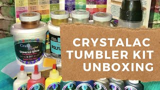 Crystalac Tumbler Kit EPOXY ALTERNATIVE DIY Tumbler Tutorial [upl. by Lirba]