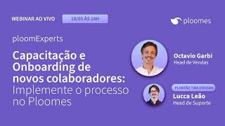 PloomExperts Capacitação e onboarding de novos colaboradores WEBINAR [upl. by Yance]