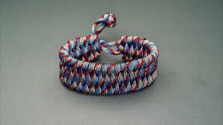 Trilobite Paracord Bracelet quotCaptain Americaquot [upl. by Celinka426]