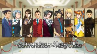 Old Ace Attorney All CrossExamination Themes 2015 [upl. by Ariat]