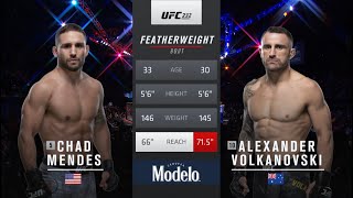 Chad Mendes vs Alexander Volkanovski Full Fight Full HD [upl. by Farika620]