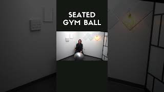 Seated Gym Ball exercise rehabilitation youtubeshorts physicaltherapy rehab exercisetips [upl. by Derinna]