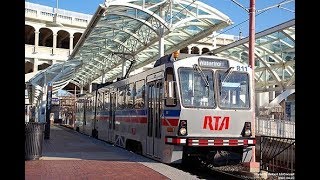 LightRail USA Experience Cleveland Ohio Commuter Train Ride [upl. by Gautier]