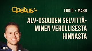 ALVosuuden selvittäminen verollisesta hinnasta [upl. by Arlen]