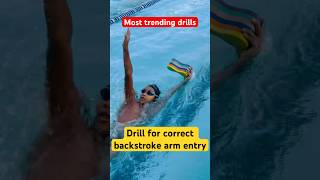 Backstroke Arm Entry Drills Swim Faster amp More Efficiently [upl. by Revart]