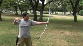 Shooting the 80 Pound PVC Longbow [upl. by Jonis]