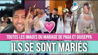 PAGA ET GIUSEPPA SE SONT MARIÉS 💗💍 TOUTES LES IMAGES DE LA CÉRÉMONIE [upl. by Nollaf]