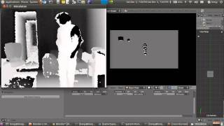 Kinect live in Blender Game Engine [upl. by Palmira]