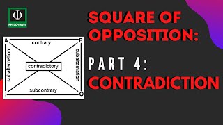 Square of Opposition Part 4 Contradiction [upl. by Suiluj]