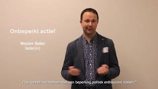 Politieke participatie door mensen met een beperking Wouter Bolier Iederin [upl. by Oinigih]