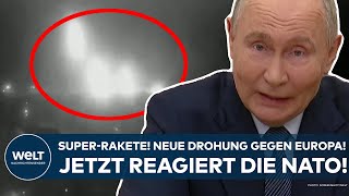 UKRAINEKRIEG SuperRakete von Putin Neue Drohung gegen den Westen Jetzt reagiert die NATO [upl. by Onia585]