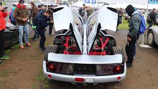 Opened up 1 of 1 Isdera Commendatore 112i supercar Walkaround Oltimer GP 2017 [upl. by Creight]