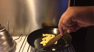 Carbon steel pan scrambled egg from start to finish [upl. by Idelle]