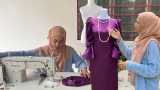 EXCLUSIVE ROZEK BUAT BAJU RAYA SENDIRI I made a baju kurung in 4 hours [upl. by Jacquelyn]