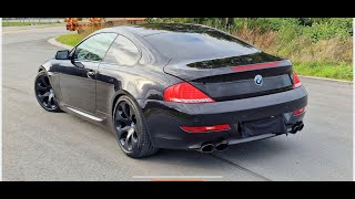 BMW 650i E63 driveby straight pipe sports exhaust system [upl. by Audrey]