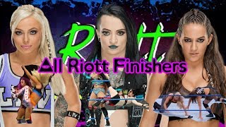 The Riott Squad  All Riott Finishers Jersey Buster Riott Kick Kentucky Knee [upl. by Rorrys]