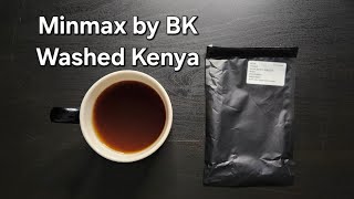 Minmax by BK Coffee Review Palo Alto California Washed Kenya Kii AA [upl. by Trauts969]