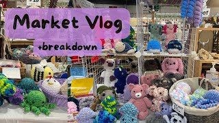 Selling crochet plushies at a farmers market  How much money I made what sold and what didnt [upl. by Niffirg]