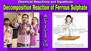 Decomposition Reaction of Ferrous Sulphate [upl. by Ynney]