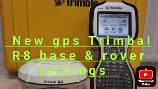 how to internal settings base amp rover GPS trimbal r8  new settings gps [upl. by Syst591]