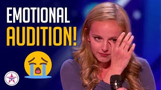 WOW 13YearOld Girl Sings for Her Dad Battling Cancer in Emotional Audition 😢 [upl. by Klos]