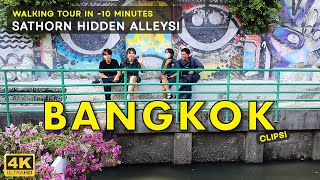 Explore Sathorns Backstreets  Local Life in the Bangkoks Hidden Alleys Clip [upl. by Gottuard]