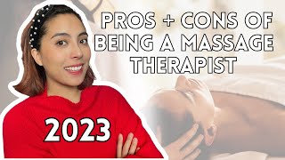 UPDATED Pros  Cons of Being a Massage Therapist 2023  career growth working weekends etc [upl. by Nylakcaj]