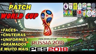 PATCH PES 2018 ATUALIZADO TEMPORADA 25 COM FACES E UNIFORMES E TRANSFERÊNCIAS  PES 2018 [upl. by Ettena]