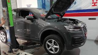 Vidange boite automatique et moteur avec filtres Audi Q 2 تغيير زيت ناقل الحركة الاوتوماتيكي [upl. by Anahsat185]