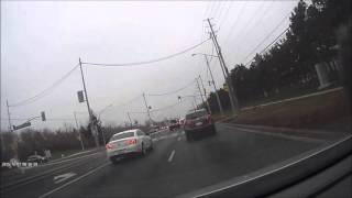 Geko E100 1080p Dash Camera in Cloudy Day [upl. by Einafpets]