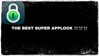 THE BEST SUPER APPLOCK  NEW LOCKAPP 2019 [upl. by Enihpesoj]