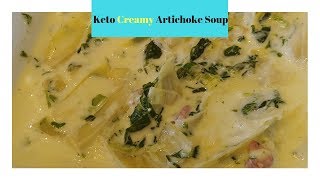 Easy Keto Recipes  Keto Creamy Artichoke Soup  Low Carb Soups  Keto Soup Recipes [upl. by Kosak]