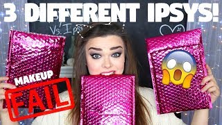 3 DIFFERENT IPSY BAGS  Does the Profile Matter  January 2018 Ipsy unbagging [upl. by Ilise108]