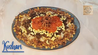 Egyptian National Dish Koshari [upl. by Ebbarta]