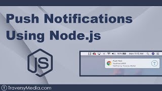 Push Notifications Using Nodejs amp Service Worker [upl. by Ayokahs]