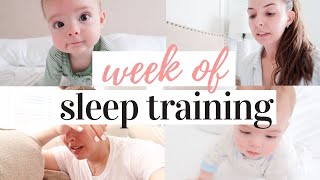 SLEEP TRAINING PROGRESSION 😴  FERBER METHOD  KAYLA BUELL [upl. by Akimal]