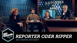 Reporter oder Ripper mit Sabine Rückert  Neo Magazin Royale mit Jan Böhmermann  ZDFneo [upl. by Stone]