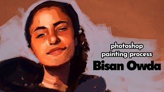 Bisan Owda  Illustration Process [upl. by Ateerys]