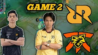 RRQ VS FNATIC ONIC PH GAME 2  Snapdragon Pro Series Season 6   Noura [upl. by Litha]