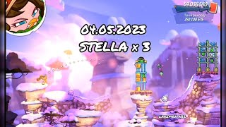 angry birds 2 clan battle 04052023 Stella×3 [upl. by Riatsila]