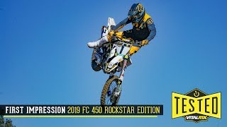 First Impression 2019 Husqvarna FC 450 Rockstar Edition [upl. by Nitnerb]