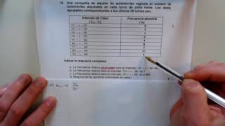 Examen Estadística UNED  FRECUENTAS  Intervalo de clase  RESUELTO [upl. by Aniehs]