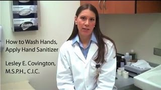 How to Wash Hands Apply Hand Sanitizer  Lesley E Covington [upl. by Lorelei130]