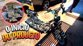 NOVO PROJETO TRICICLO MOTORIZADO Honda Biz Queimada [upl. by Namrac189]