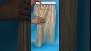 Clip hair extensions humanhairextensions colorhair clips [upl. by Iadam953]